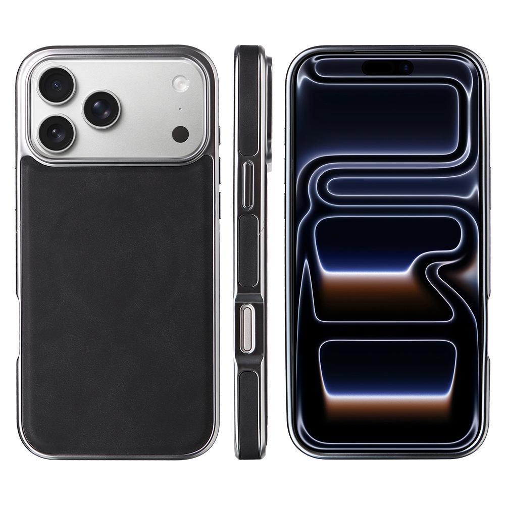 

Magnetic Electroplated Sticker Phone Case for Apple iPhone 14 Pro Max, 15, 16 Plus, 17 Pro Max iPhone 12 Pro Max чёрный