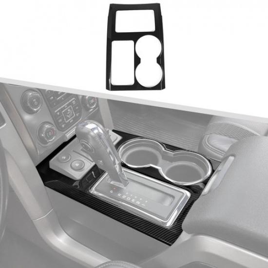 Gear Shift Panel Cover Trim Frame for Ford F150 Raptor 2009-2014 Carbon Fiber