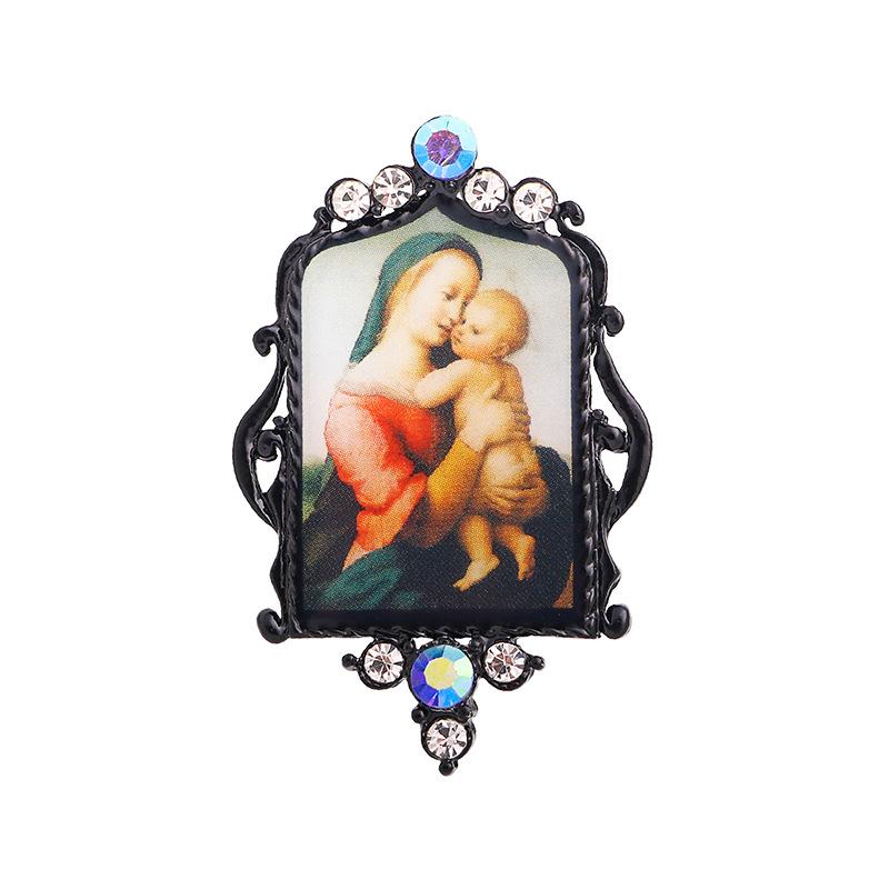

Retro Religious Accessories Virgin Mary Accessories Jewelry Brooch 3*5CM