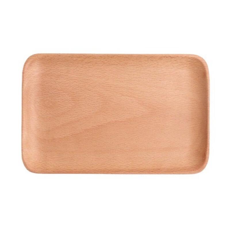 Japanese Style Black Walnut Wood Square Serving Plate