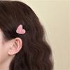 Korean Pink Transparent Love Clip Cute Wind Duck Beak Clip Broken Hair Bangs Hair Side Clip Headdress