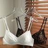 Underwear Women's Triangle Cup Summer Thin Sexy Leopard Print Shoulder Strap Collection Breast Anti-sagging Bra Cover Small Chest