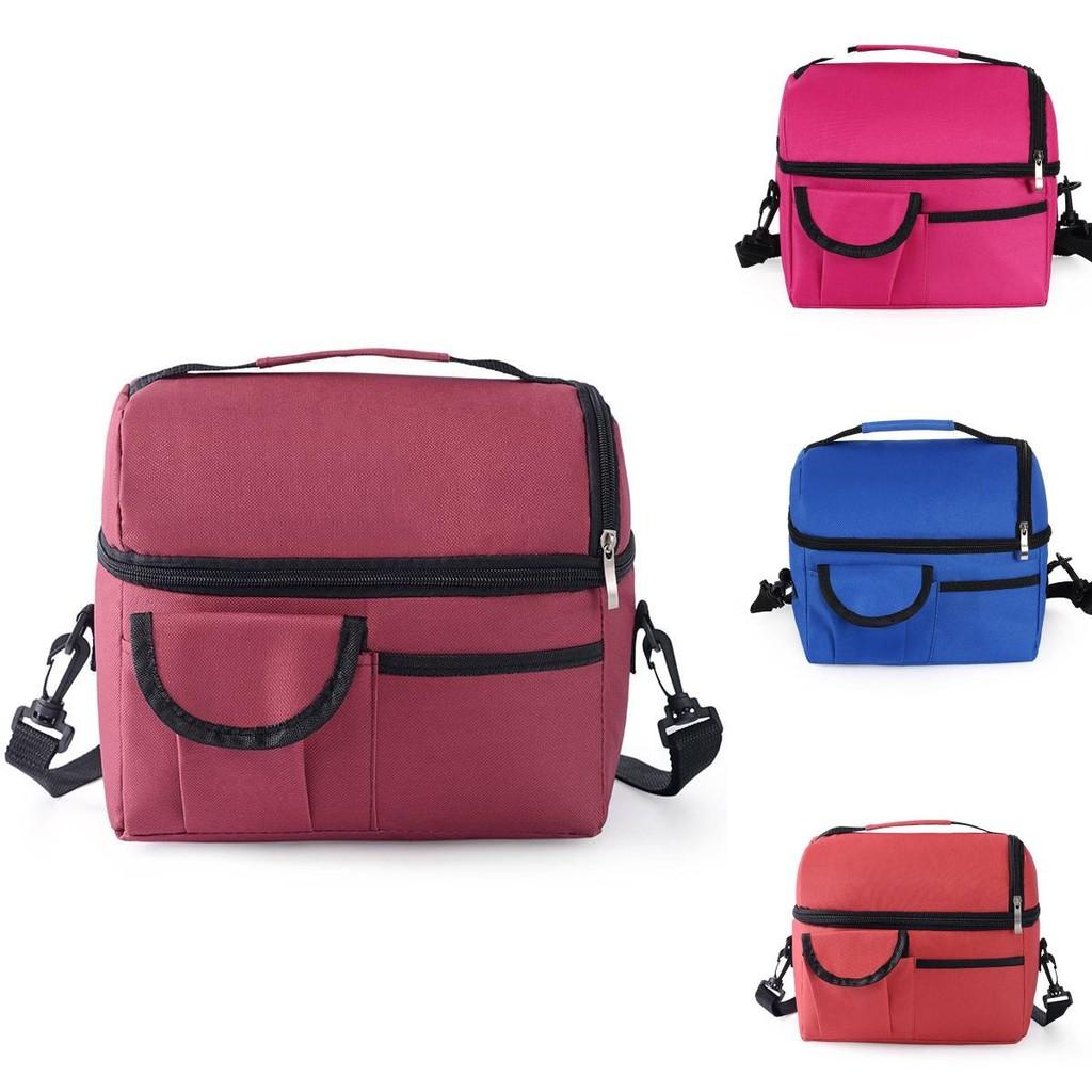 Insulated Shoulder Portable Bag Tote Picnic Storage Box Thermal Cooler Lunch