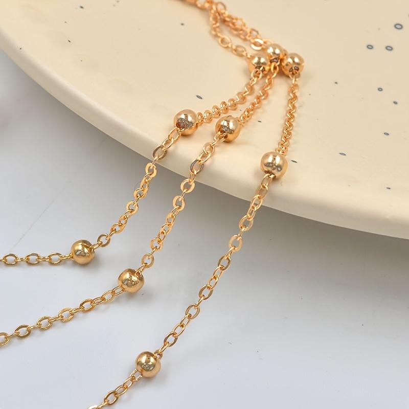 1 Piece Korean and Japanese Style Multi-layer Beaded Chain Women's Finger and Ankle Bracelet