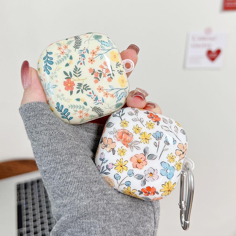 Flowers Silicone Protective Shell For Galaxy Buds 2 Pro Soft Case Lovely Girl Bluetooth Earphone Charging Box Rear Cover