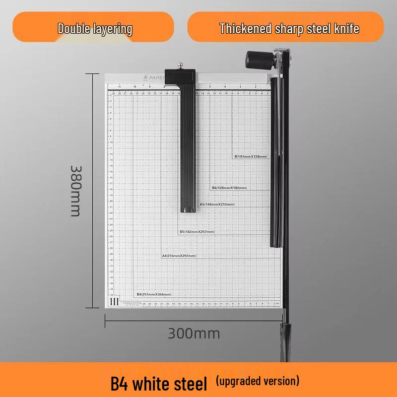 A4 Manual Paper Cutter - Steel & Wooden Photo Cutting Knife