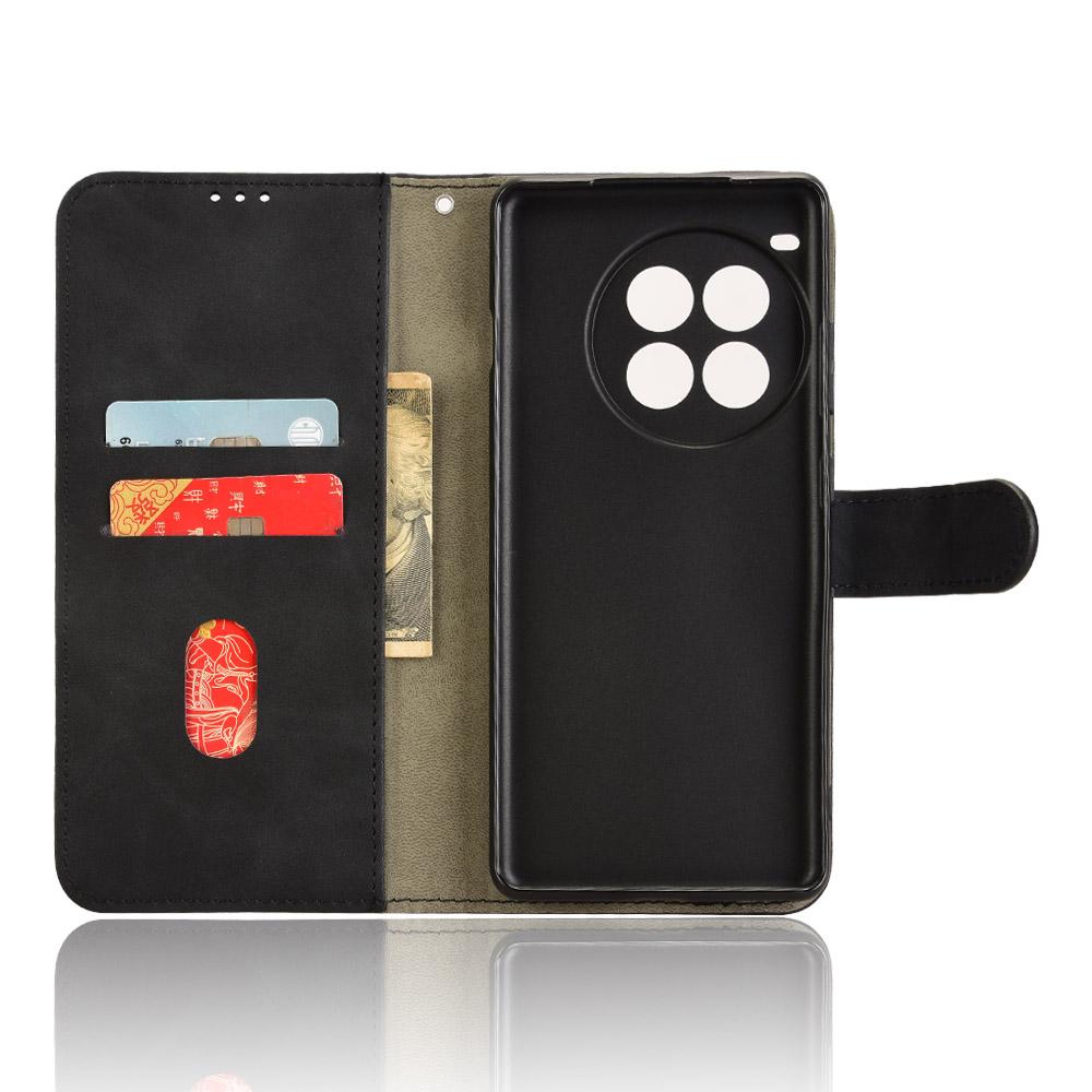 For OnePlus Ace 3 Pro 5G Case Skin-Feel Leather Anti-Drop Wallet Flip Phone Cover