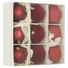 Christmas Tree Ornaments - SPRINGOS - Set of 9 - Unbreakable - 8.5 Cm - Burgundy