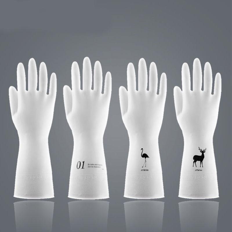 Women's Winter Kitchen Gloves: Thick Rubber, Velvet-Lined for Dishwashing and Laundry