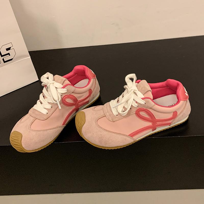 Yang Mi Has the Same Ballet Training Shoes for Women's 2025 Spring New Casual Sports Shoes, Advanced Color Matching Forrest Gump Shoes for Women