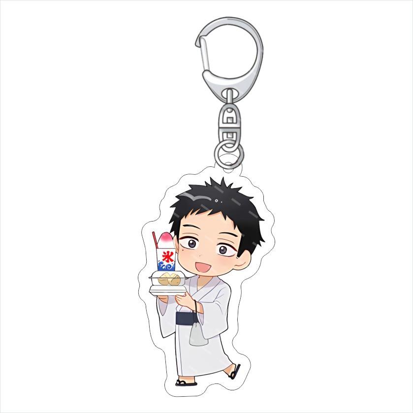 6Cm Kawaii Anime My Dress Up Darling Series Acrylic Keychain Cartoon Character Kitagawa Marin Cute Creativity Printing Pendent