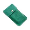 Green Ghost PU Leather Watch Travel Case: Portable Mechanical Watch Protection Bag