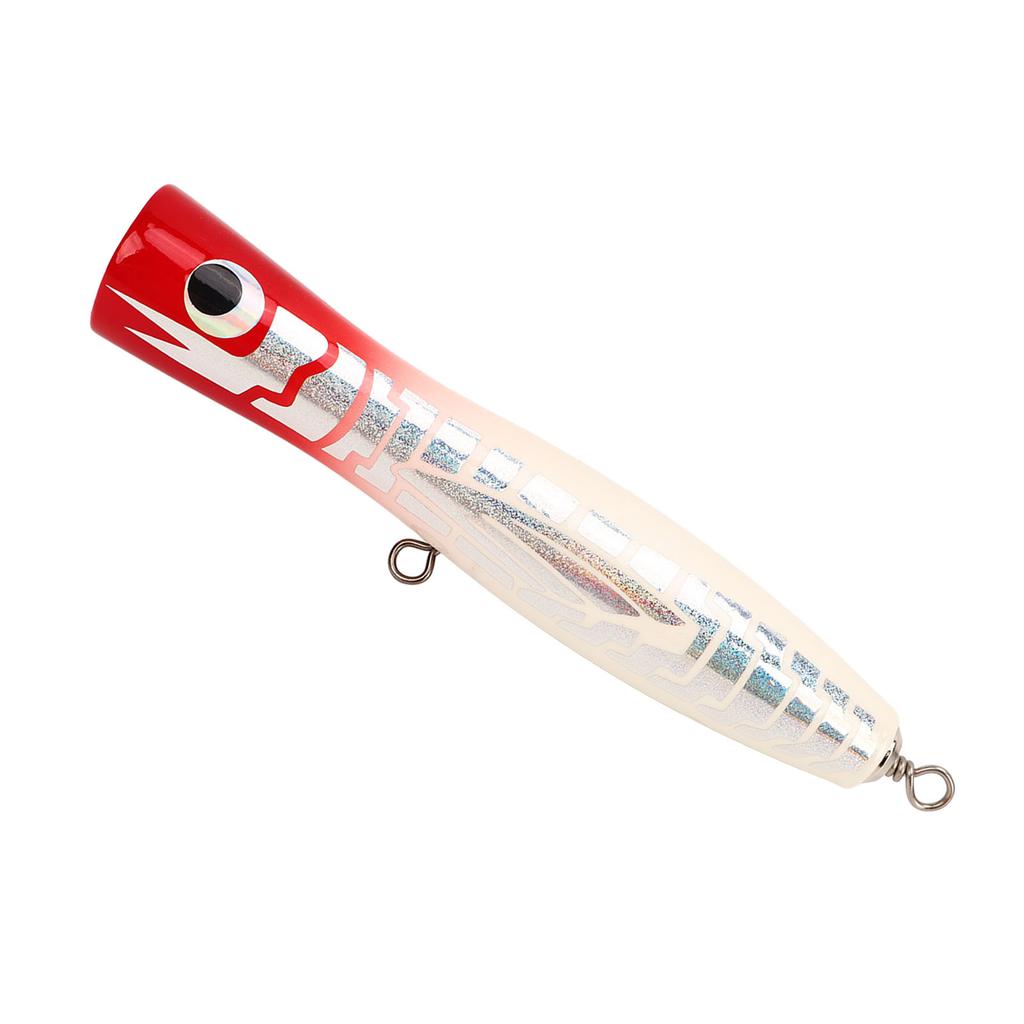 Popper Fishing Lure Attractive Colors Reflective Basswood 7.1in 3oz Large Popper Fishing Lure for Bass Tuna GT