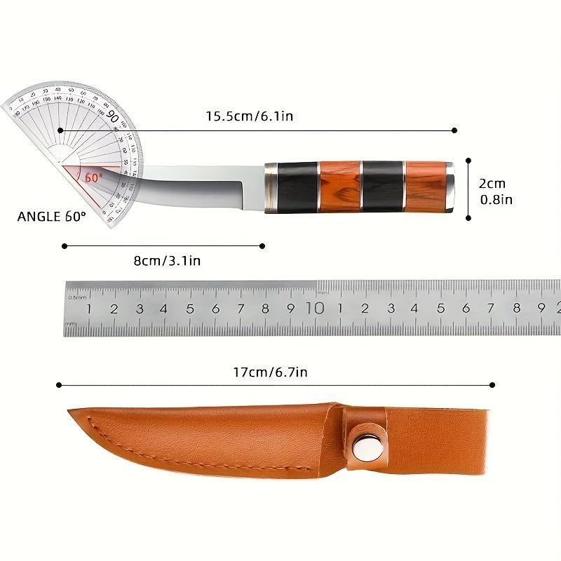 Premium Stainless Steel Meat Knife - High-Quality Utility Knives, Backyard Barbecue Gatherings, portable, Premium Leather Sheath