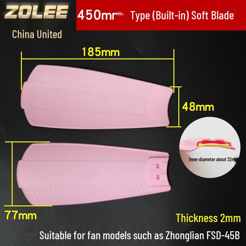 Compact Ceiling Fan with 400-1050mm Blades and Clip Attachment