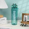 Water bottle American 800ML large capacity plastic cup men and women outdoor fitness sports high temperature anti-drop double drinking straw cup