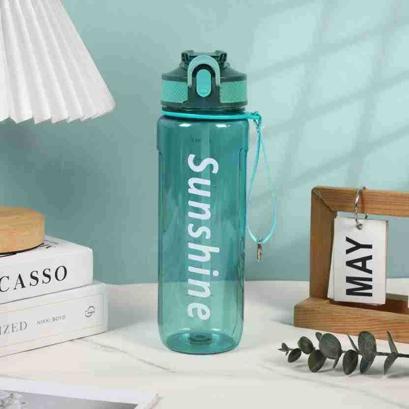 Water bottle American 800ML large capacity plastic cup men and women outdoor fitness sports high temperature anti-drop double drinking straw cup