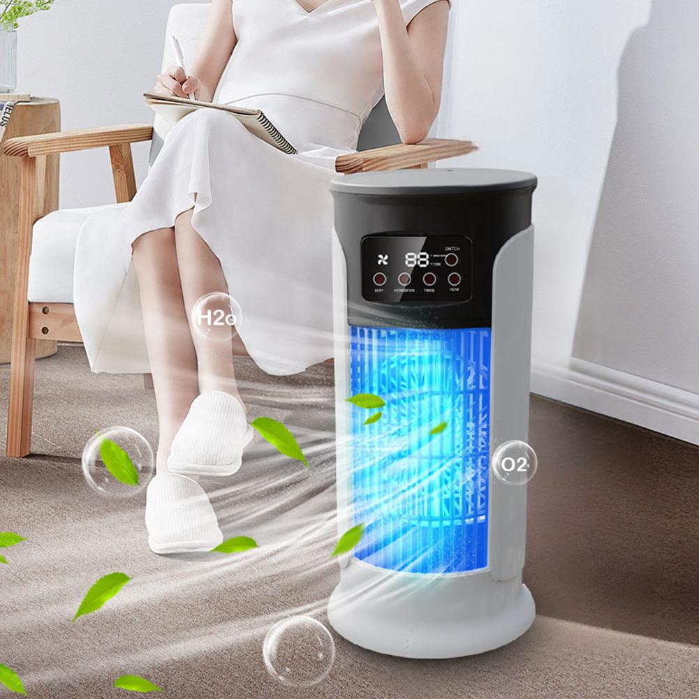 Portable Tower Fan with 6 Speeds Cool Mist & 6H Timer Air Cooler Desk Fan Cooling Fan for Bedroom Living Room Office