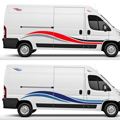 6Pcs/Lot Car Stickers Graphics Camper Van Decals For Peugeot Boxer Citroen Jumper Fiat Ducato Motorhome Tuning