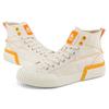 Kappa Casual Deconstructed Breathable High-Top Canvas Shoes Unisex sneakers Egrets-White K0BY5VS03D-024