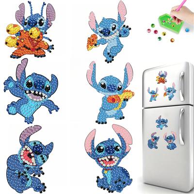6Pcs Kung Fu Series Diamond Art Fridge Magnet Diamond Painting Refrigerator Magnet Diamond Painting Fridge Magnet for Adults Beginners