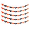 Indoor Party Supplies 5 Pcs 10FT Halloween Banner, Spooky Spider Bat Skull Ghost Seasonal Banner Pumpkin Hanging Bunting Garland for Party,
