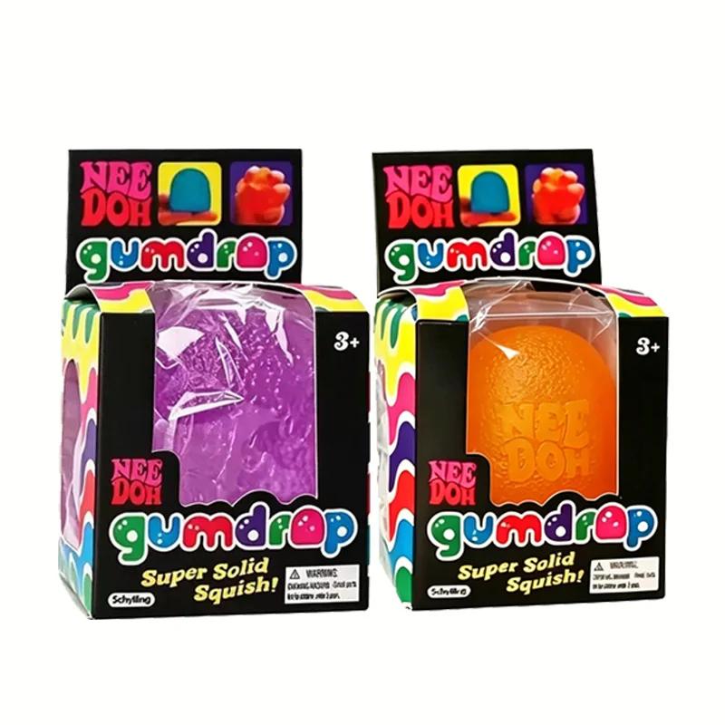 Needoh Gumdrop Squishy Speelgoed Suiker Maltose Solide Knijp Fidget Kleurrijke Stressbal voor Autisme ADHD Stress Knijp Verlichting Speelgoed