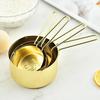 Stainless Steel Measuring Cup Measuring Spoon Set Ergonomic Handles Measuring Cups & Spoons Set Dishwasher Safe Kitchen Tools for Cooking &