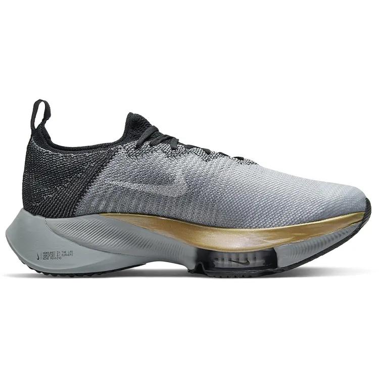 Nike Air Zoom Tempo Next% Flyknit 'Wolf Grey Black' (Unisex) Black / Pure Platinum / Wolf Grey / White Running Shoes CI9923 008