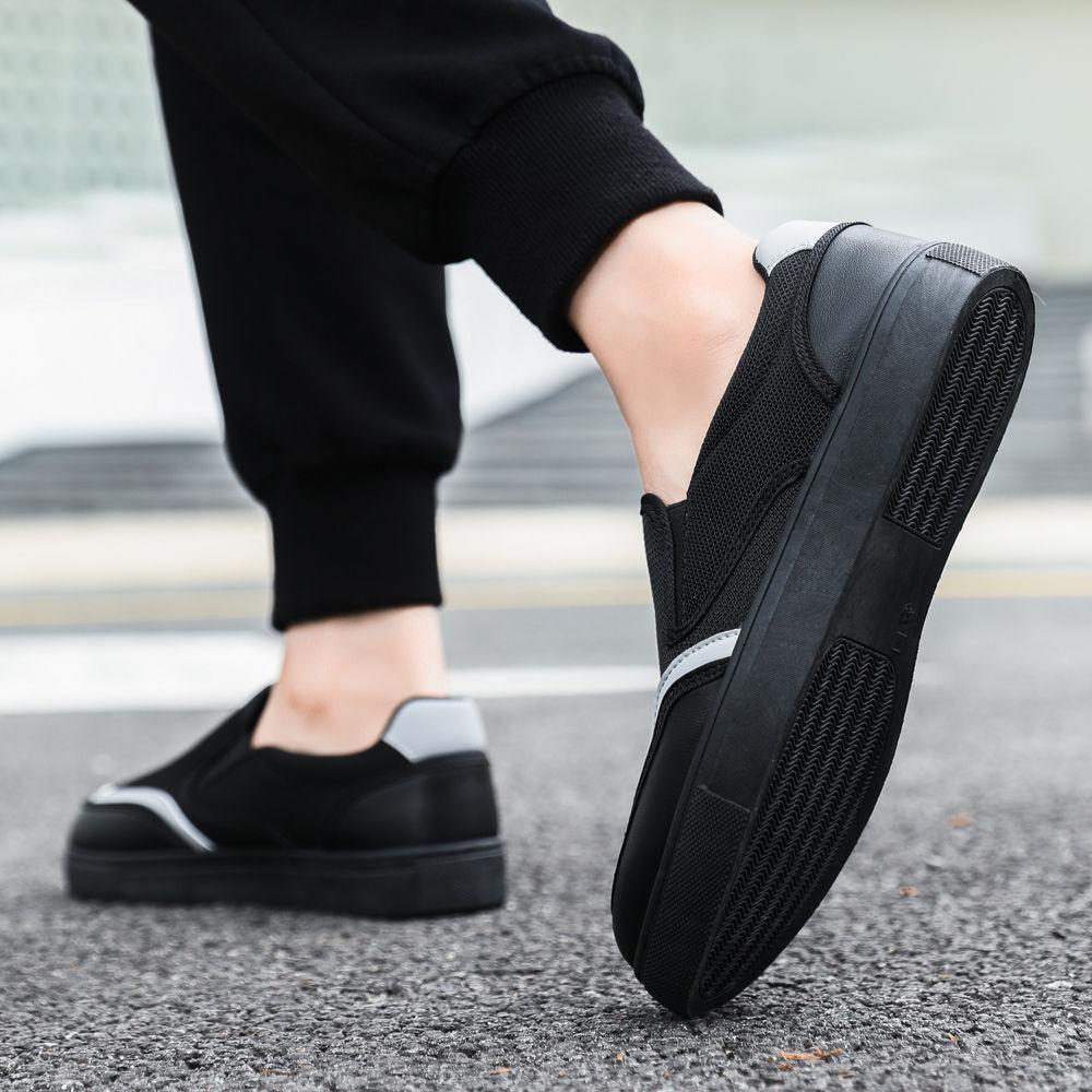 Man Shoe Summer Tennis Mesh Casual Shoes for Men Slip-on Lightweight Sneakers Black Elegant Designer Luxury Legitimate Work Sale