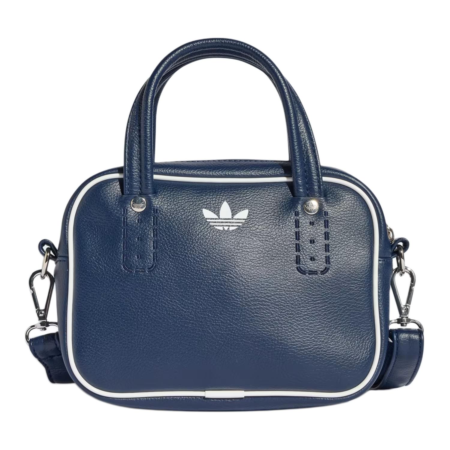 Adidas Originals Adicolor Embroidered Element PU Mini Tote Bag Unisex bags Night-Indigo KD7845 Midnight Indigo