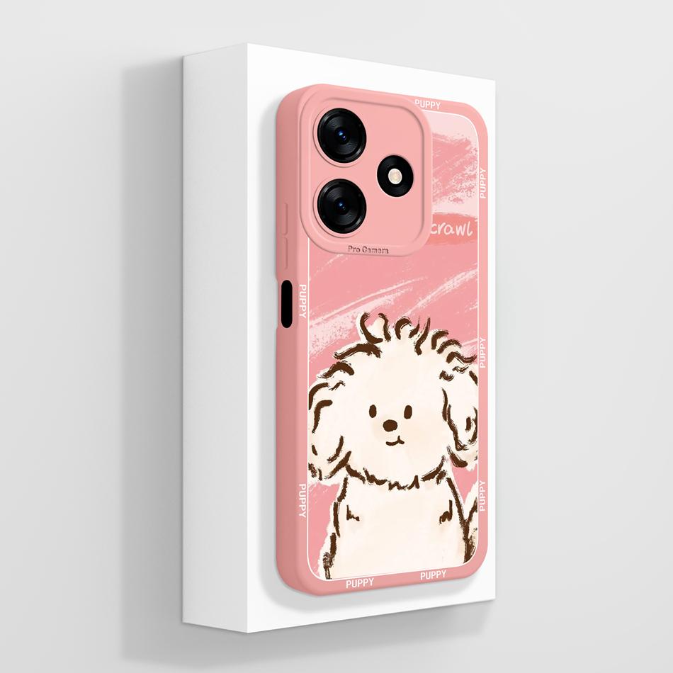 For Tecno Spark 10 Pro 10C Phone Case Cute Cartoon Patterns Anti Drop Back Cover For Tecno Spark10 Soft Liquid Silicone Housing