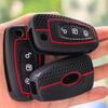 Funda de Silicona para Mando de Coche de 3 Botones para Ford Ranger C-Max S-Max Focus Mk3 Galaxy Mondeo Transit Tourneo Custom
