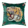 Tiger Head Embroidered Pillow Cover American Retro High Quality Cushion Cover Pillows Decor Home