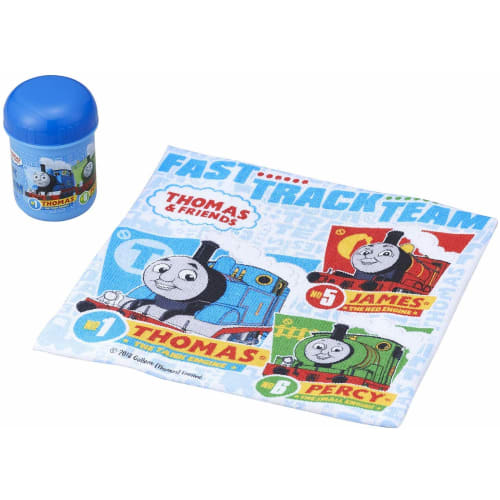 OSK Thomas the Tank Engine Hand Towel Set with Case, Made In Japan, Stylish and Cool, Unisex, for Kids, Students, and Adults (OC-1)
