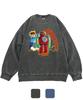 REBRENNER Dtg 81 Robot Pigment Over Sweatshirt