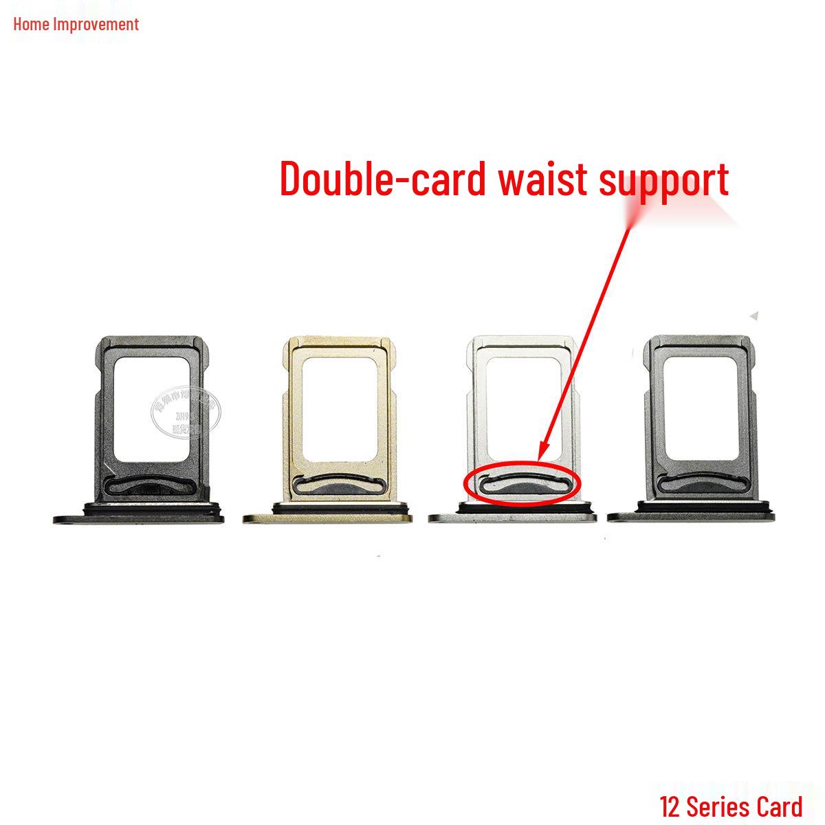 

Waterproof/Dustproof Dual SIM Card Tray for Apple iPhone 12 Mini/12 Pro/12 Pro Max Blue