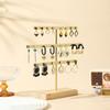 Metal Earrings Display Stand 52 Holes Necklace Bracelet Anklet Stud Holder  Desktop
