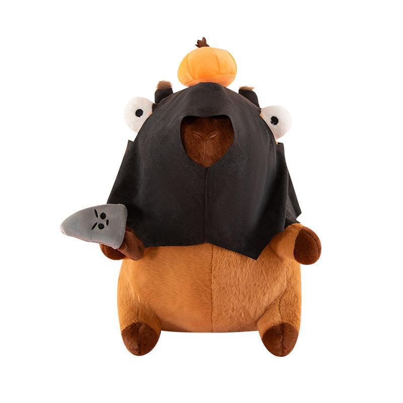 

Cuter Capybara Plush Toy With Hat Cute Cartoon Collectible Gift For Kids 30cm