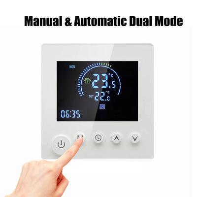 Programmable Smart Wall Thermostat NTC Sensor LCD Display Touch Button Electric Heating Warm Floor