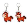 Happy Horse Year Pendant: Acrylic Keychain Gift for Friends