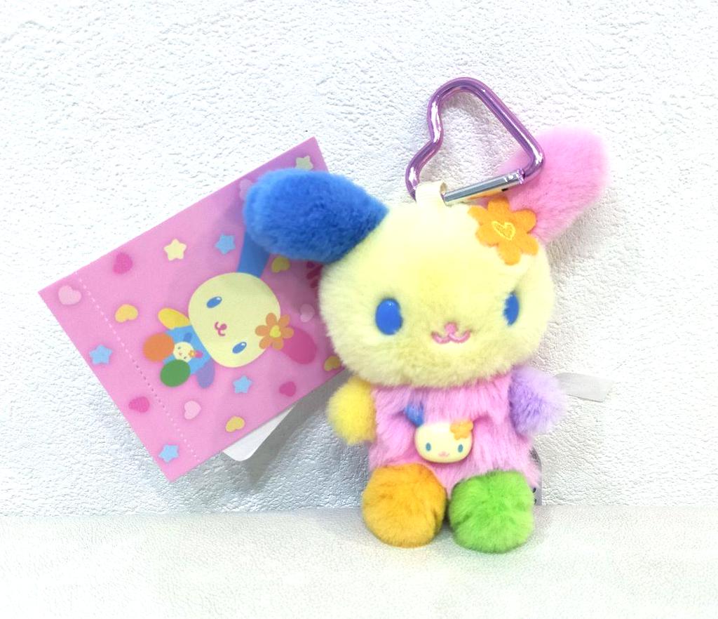 Sanrio Usahana Tokimeki Pop Beads Mascot Holder4.7H - Fluffy Long Pile