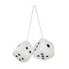 Meerkleurige Nieuwjaarsdobbelstenen Leuke Achteruitkijkspiegels Styling Auto Achteruitkijkspiegel Hanger Pluizige Dobbelstenen Hangend Ornament Decoratie Cadeaus