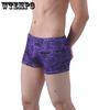 4 Stück/L Sexy Unterwäsche, bedruckt, kurze Boxer, Unterhose, Höschen, U-konvexer Beutel für Schwule
