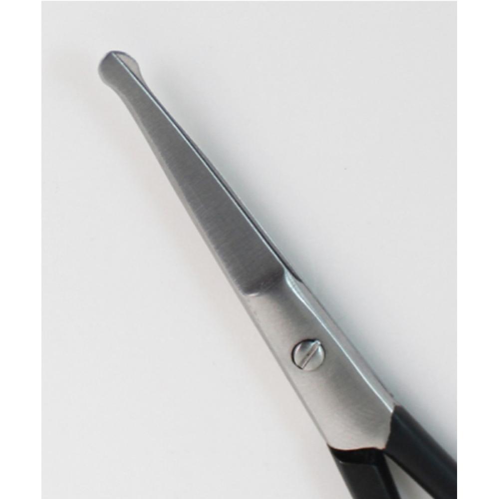 Gloss Glow Gentleman Safe Round Blade Curved Manner Nose Scissors