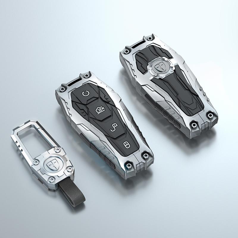Galvanized Alloy Silicone Car Smart Remote Key Case Cover For BYD Song Pro Tang Dmi QIn PLUS MAX Yuan EV Dolphin Seagull