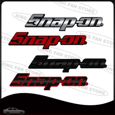 Auto Styling Snap On Tools Box Toolkit Metal Grille Emblem Car Rear Trunk Badge Decal Body Sticker Auto Universal Accessories