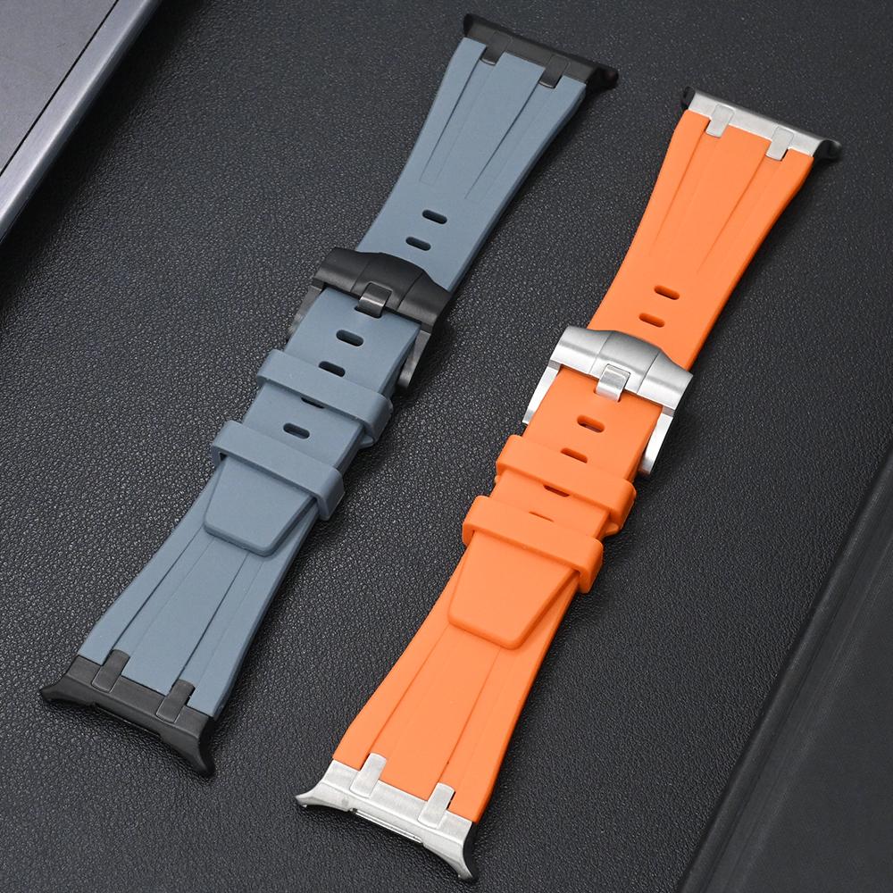 Men Sports Rubber Strap for Samsung Galaxy Watch 8 40mm 44mm 8 Classic 46mm Outdoors Wrist Band For Galaxy Watch Ultra 2025 47mm