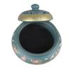 Incense Burner Ceramic Colour Enamel Exquisite Pattern Retro Incense Cone Holder for Family