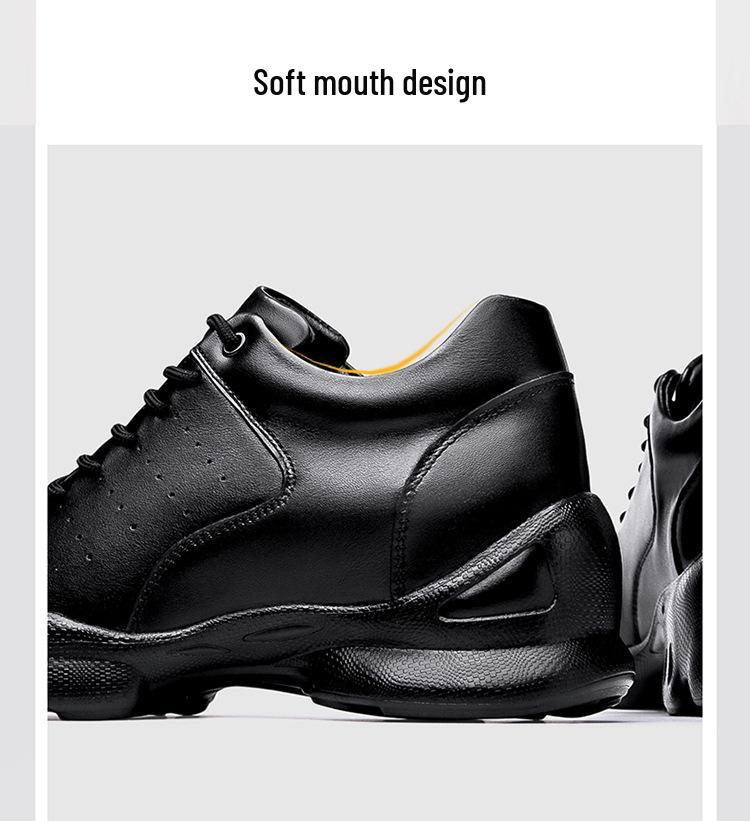 Spring Men's 8CM Height-Boosting Shoes: Trendy, Comfortable Thick Sole Sports & Casual Board Shoes